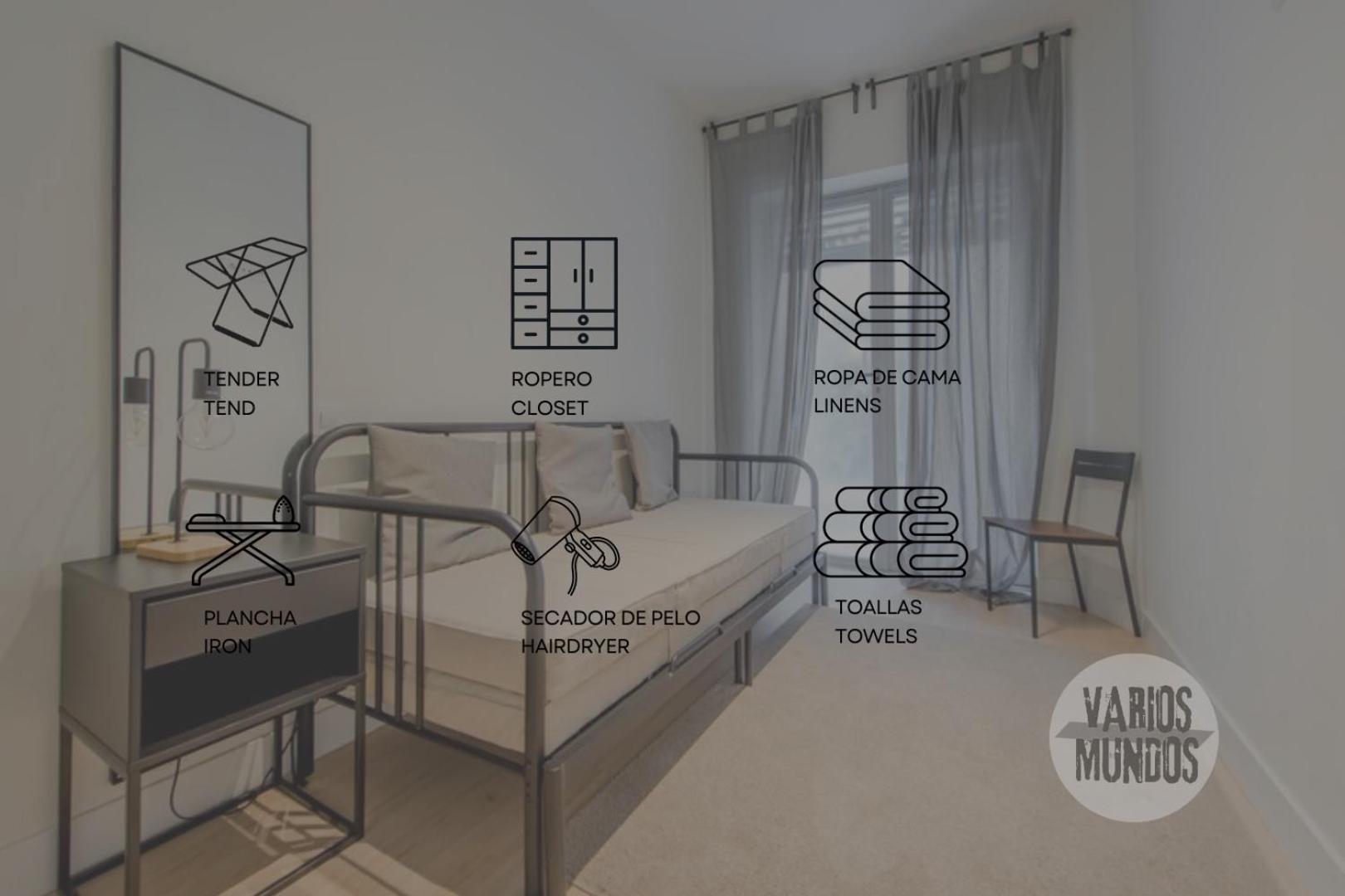 Apartament Nuevo Apt Para 7 Pax En Malasana - Gran Via E1 Madryt Zewnętrze zdjęcie