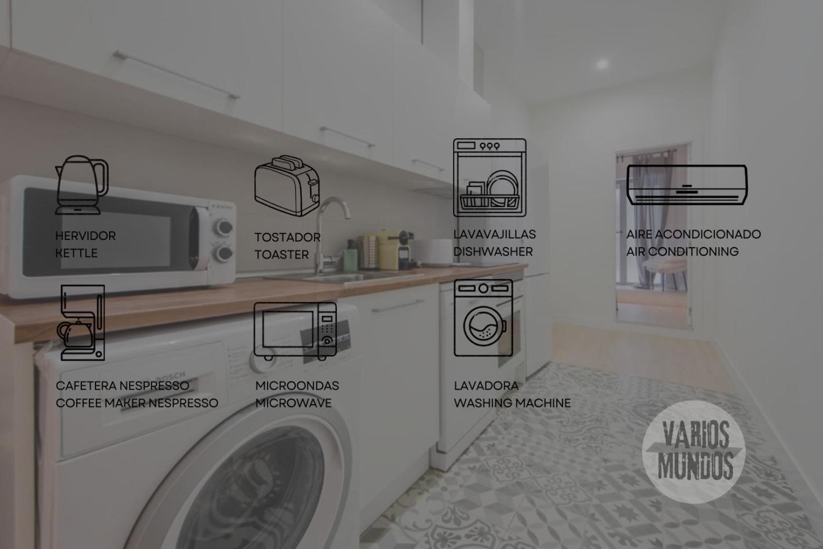 Apartament Nuevo Apt Para 7 Pax En Malasana - Gran Via E1 Madryt Zewnętrze zdjęcie